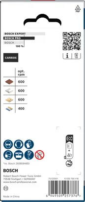 Startovací sada pro závitové děrové pily Bosch PRO Construction Material, karbid.